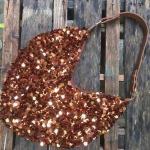 Sparkly Paillette Hobo Bag w/ Lining NWOT